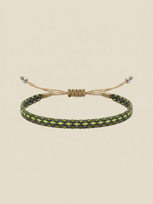 Seaweed Green Woven Bracelet