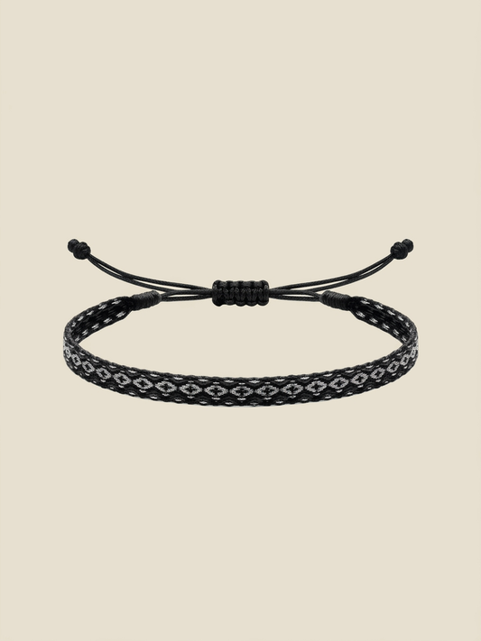 Night Black Woven Bracelet
