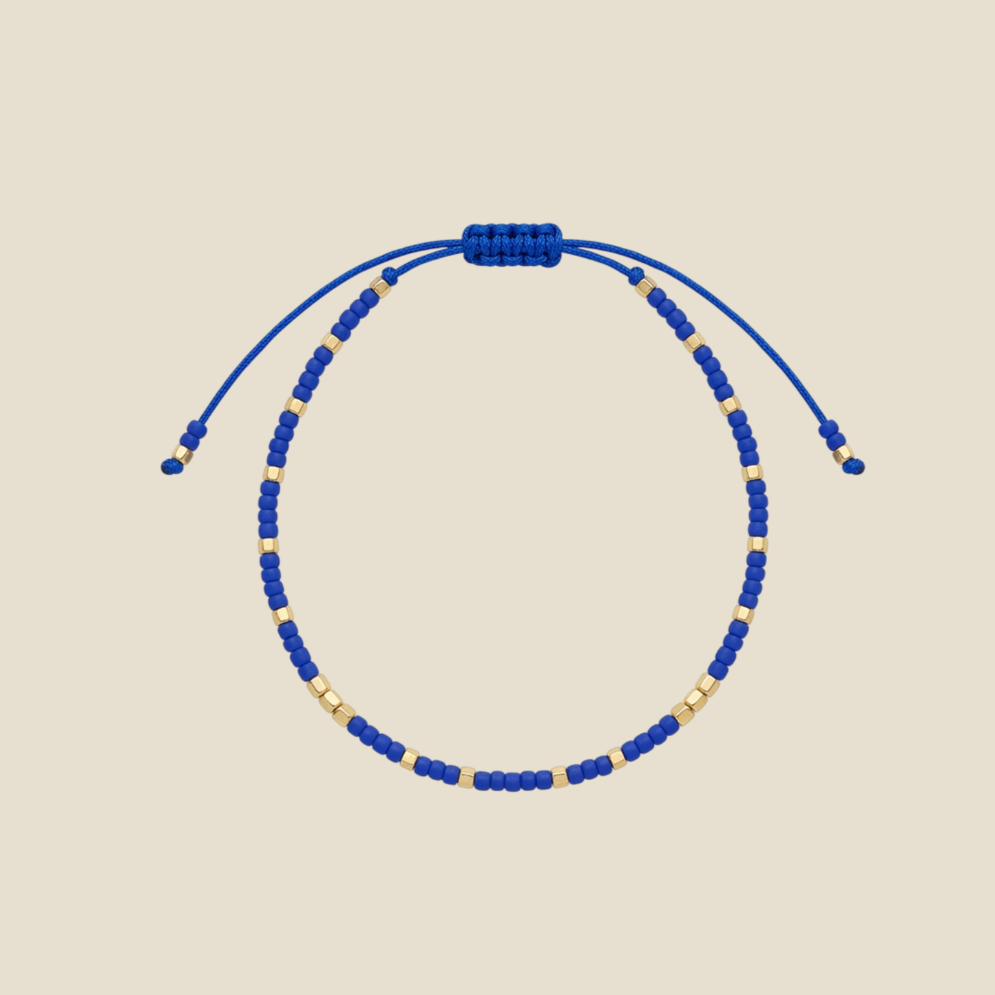 Night Blue Bead Bracelet