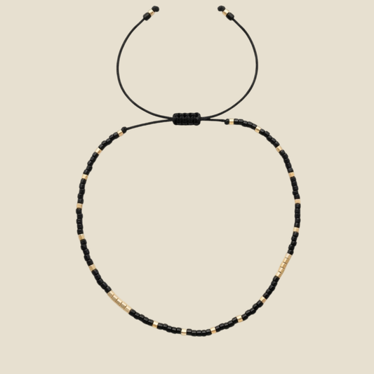 Sunken Gold Bead Bracelet